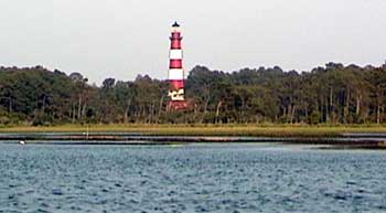 Lighthouse view from Assateague Channel