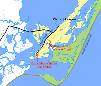 map of chincoteague